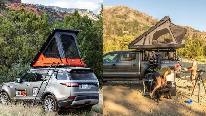 BadAss Rugged Clamshell Roof Top Tent vs iKamper BDV Duo.