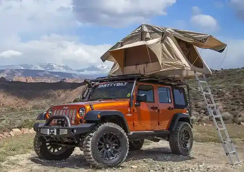 Smittybilt Overlander Tent - soft shell type.