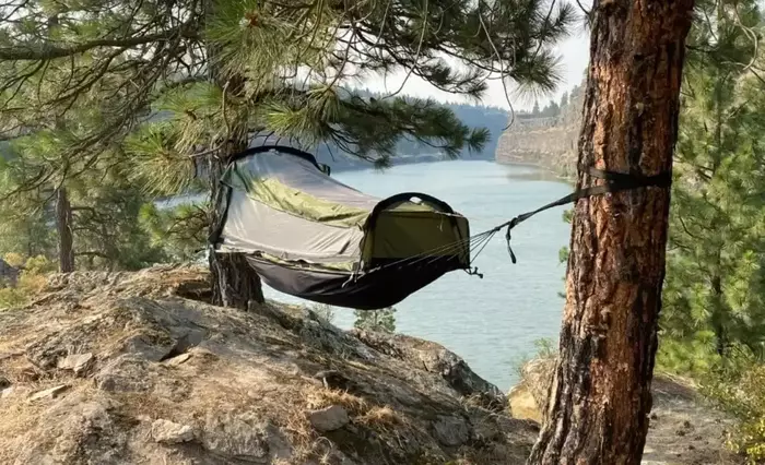 Crua Hybrid hammock tent.