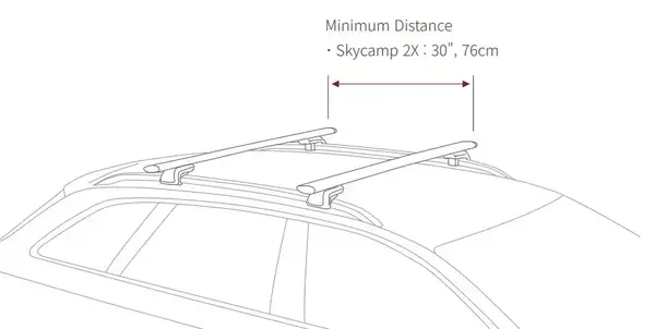 Roof cross bars requirement.