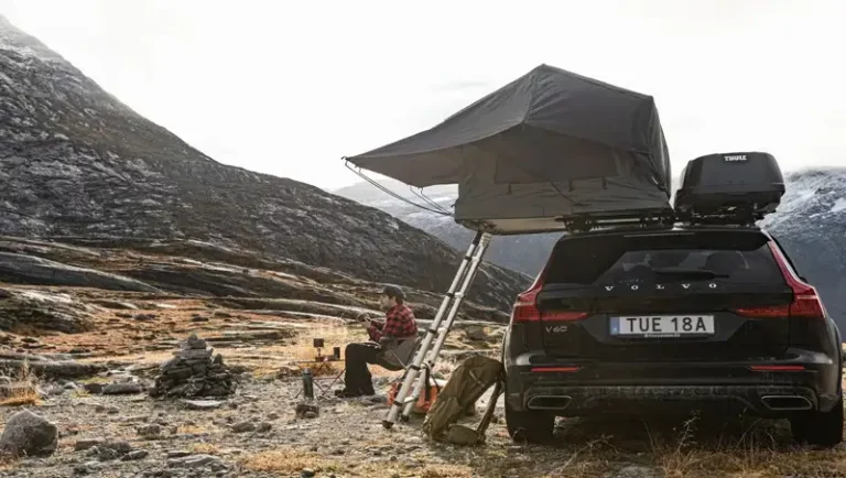 Thule Tepui Foothill Roof Top Tent in the camp.